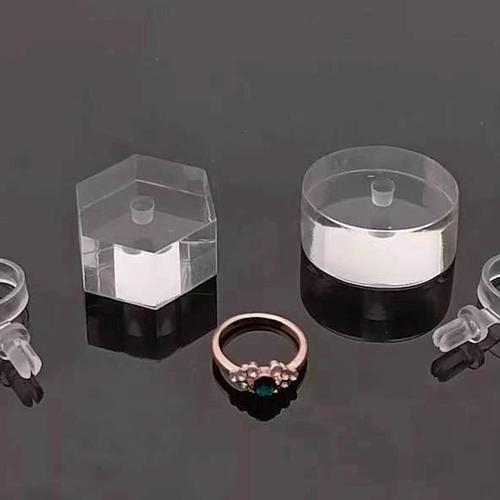 New Creativity Clear Acrylic Ring Display Stand Jewelry Showcase Ring Organizer Holder Jewellery Sta