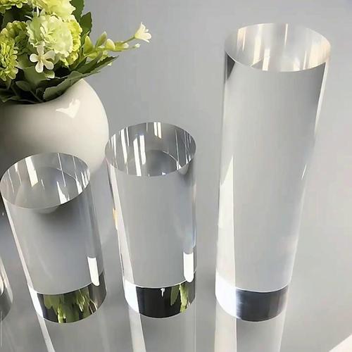 Transparent acrylic cylinder with a diameter of 5cm accept customized transparent acrylic cylinder